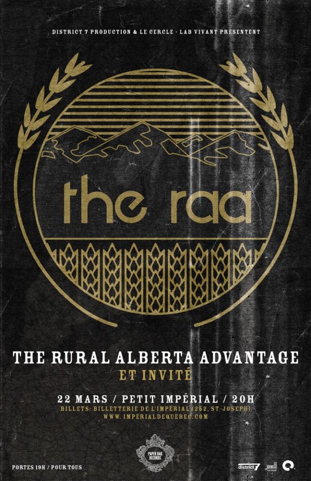 [BIENTÔT] The Rural Alberta Advantage + Kalle Mattson