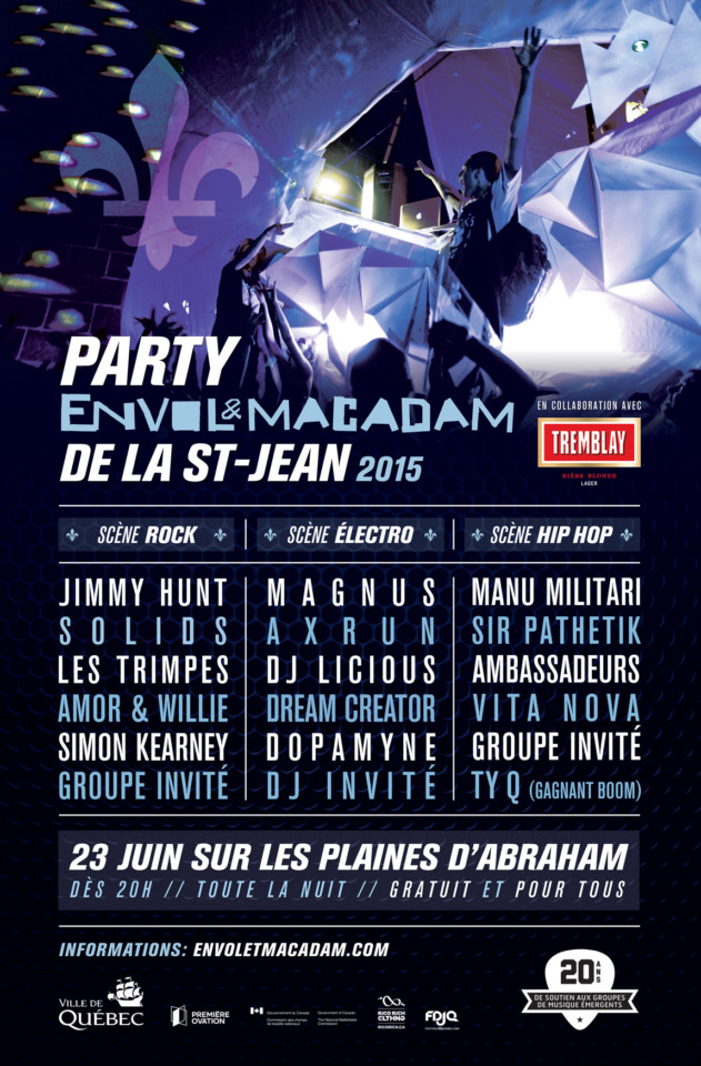 Party Envol et macadam de la St-Jean : Brasse ton Québec!