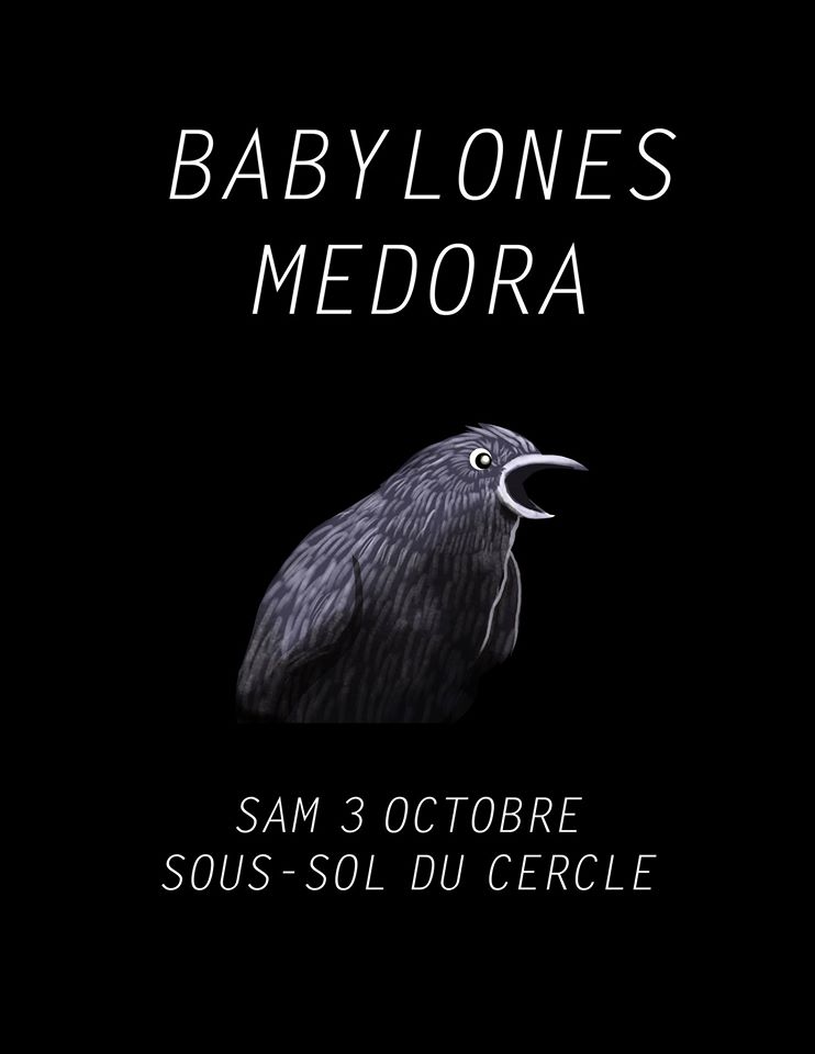 [SPECTACLE] Medora & Babylones, Sous-Sol du Cercle, 3 octobre