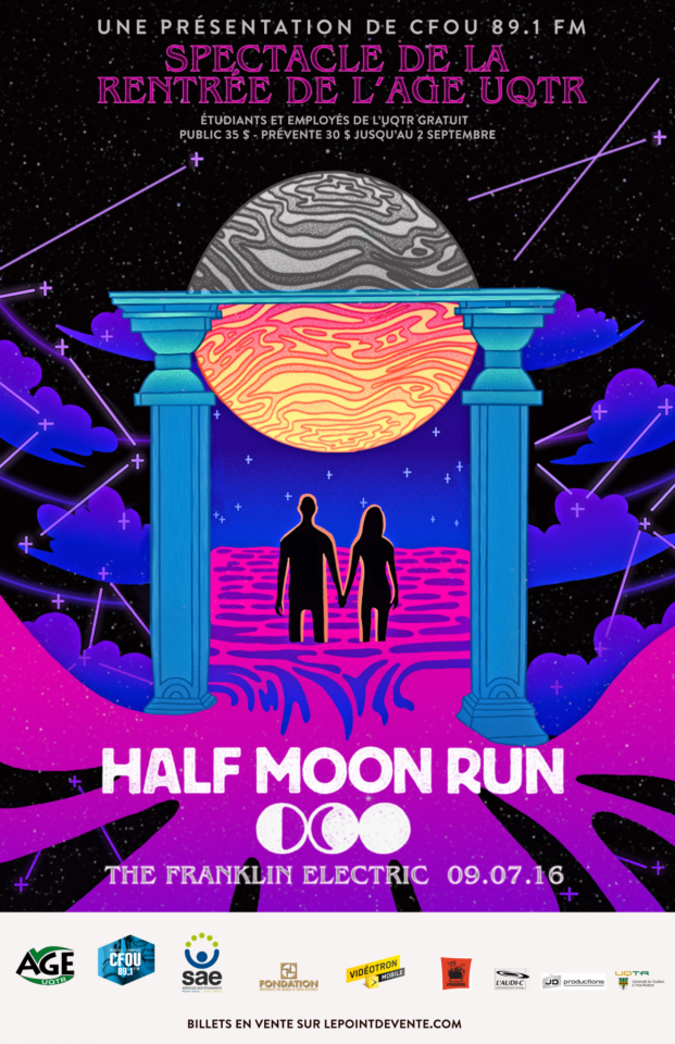 [SPECTACLE] Half Moon Run et The Franklin Electric au Spectacle de la rentrée de l’AGE UQTR 2016 !